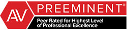 Martindale-Hubbell AV Preeminent, Peer Rated for Highest Level of Professional Excellence
